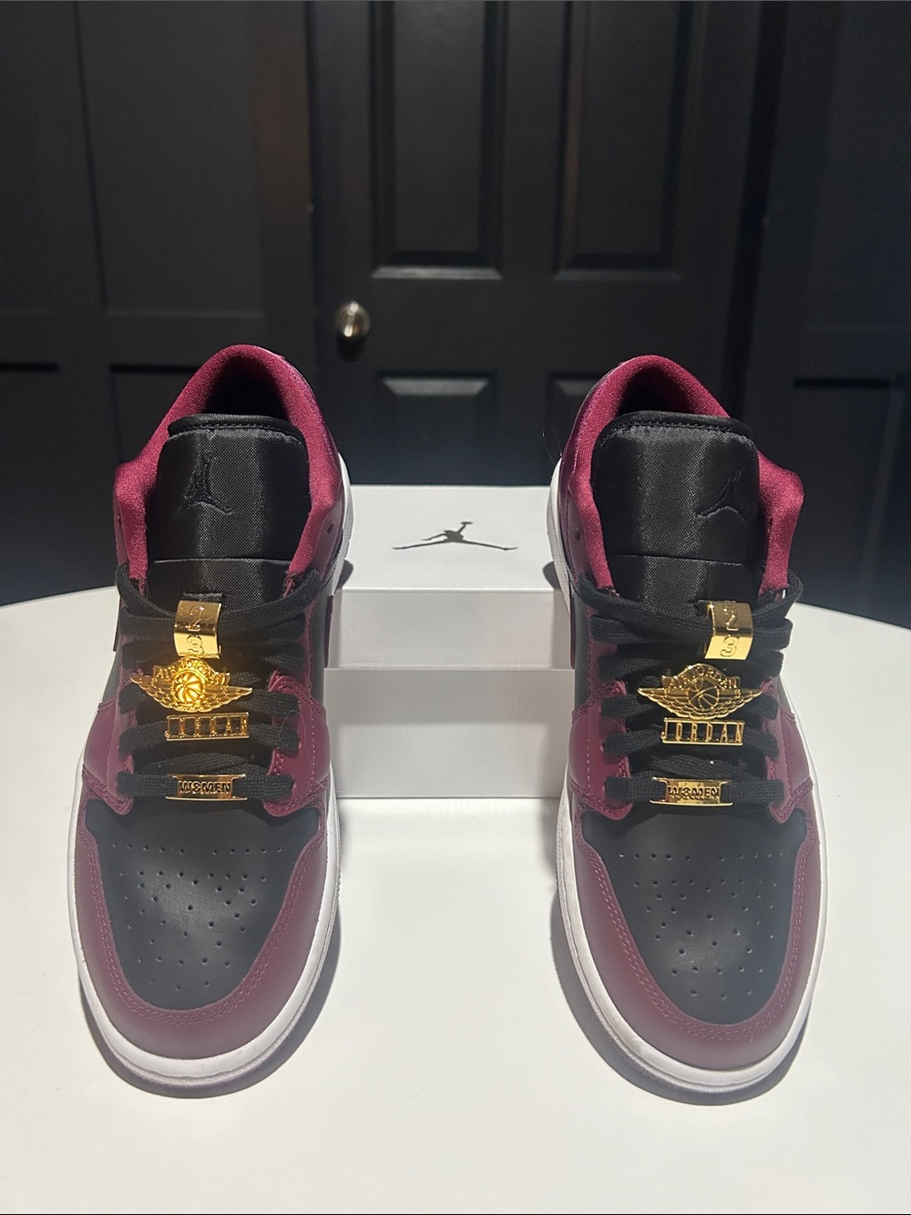 Jordan 1 Low “Dark Beetroot Black” Women’s Size 10.5 - Picture 3 of 12